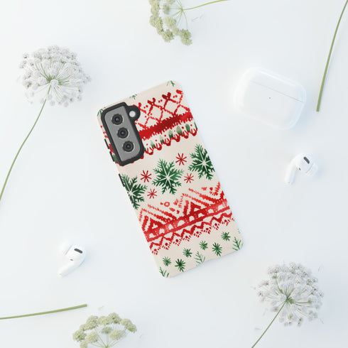 Watercolor Study of Christmas Patterns - Impact Resistant Phone Case
